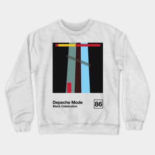 Black Celebration / Minimal Style Graphic Artwork Design Crewneck Sweatshirt